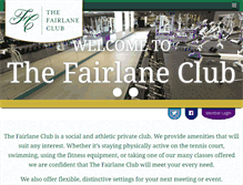 Tablet Screenshot of fairlaneclub.com